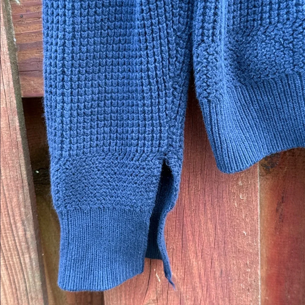 Gap Kids Navy Blue Shaker Stitch Knit Crewneck Sweater XL 12-13